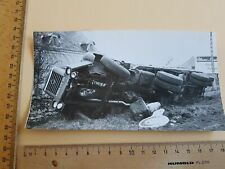 Foto Photo + Dia Oldtimer Unfall Accident LKW lorry Anhänger Nutzfahrzeug (2)