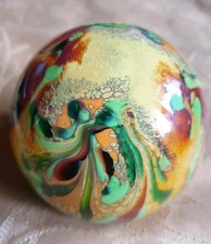 exklusiver Briefbeschwerer Paperweight Glaskugel LA ROCHERE FRANCE | VINTAGE