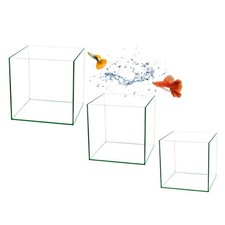 Würfel Aquarium 30x30x30 35x35x35 40x40x40 Becken Glasbecken 30 35 40