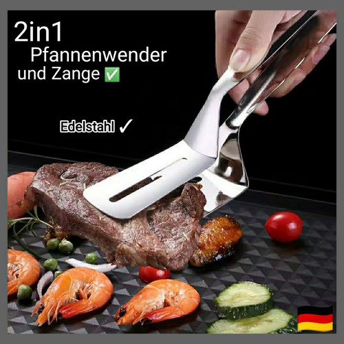 2in1 edelstahl pfannenwender - edelstahl,
