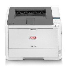 OKI B412DN Laserdrucker SW A4 LAN Duplex mit 6.044 Seiten toner B:60% Drucker