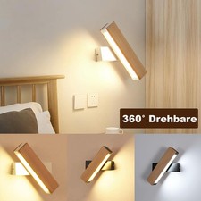 LED Wandleuchte Holz Wandlampe