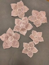 Deckchen Set Organza Blüte