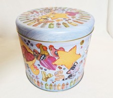 ? Große Weihnachts-Keksdose rund Ø 22 cm – Blechdose mit Kindermotiven & Plüsch