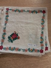 Ostfriesenrose, Servietten, Leinen, Küche, 26 x 24 cm.