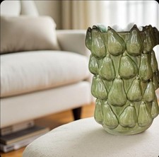 Vase Blumenvase grün Birnen