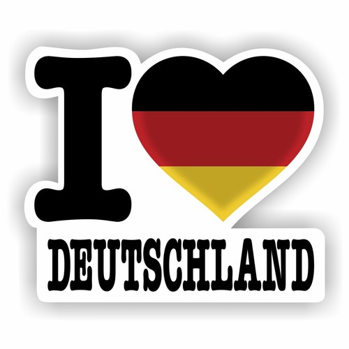 Aufkleber love deutschland - aufkleber,