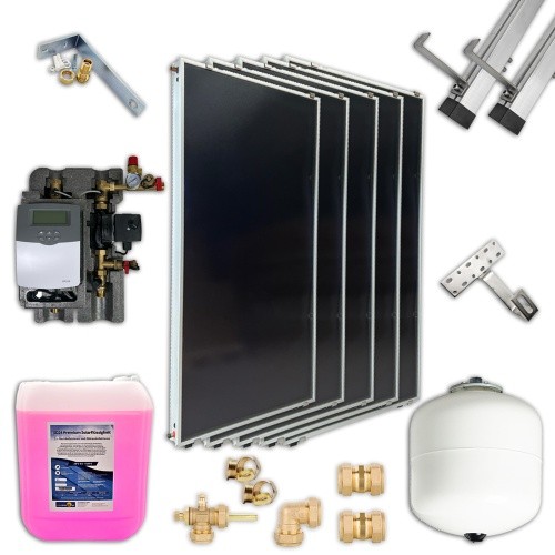 Solaranlage flachkollektor - solaranlage,