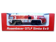 R+H wie Herpa Rosenbauer Simba GTLF 8x8 Flughafen Feuerwehr München NEU H0 OVP