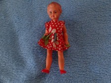 alte Puppen Puppe für die Puppenstube Puppenhaus 9,5 cm groß Mädchen ohne Kleid