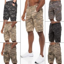 Kruze Combat Shorts Herren Cargoshorts Army Camouflage Jeans Camouflage Arbeit Halbhose