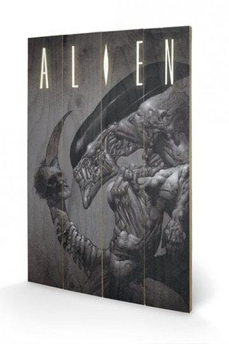 Aliens alien wand holzdruck - aliens,