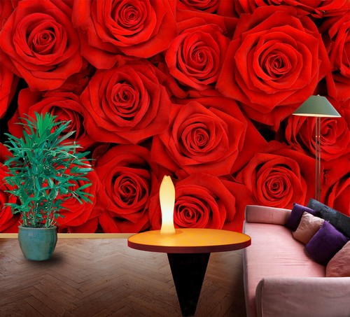 Rote rose wand - 3d,