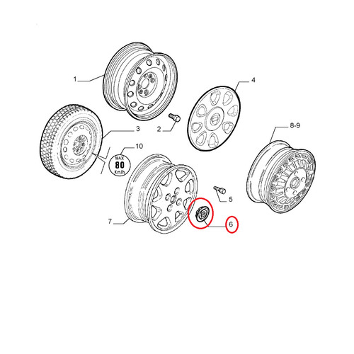 Radkappen zierring fregio - zierring,