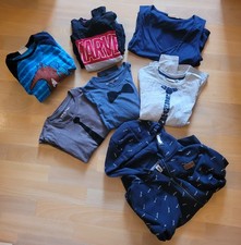 Bekleidungspaket 7 Teile Schlafanzug Strickjacke Langarm Junge Gr. 134 140