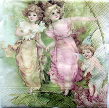 3 lose Servietten ~ Vintage Engel Elfen Nostalgie Sagen Vintage Design