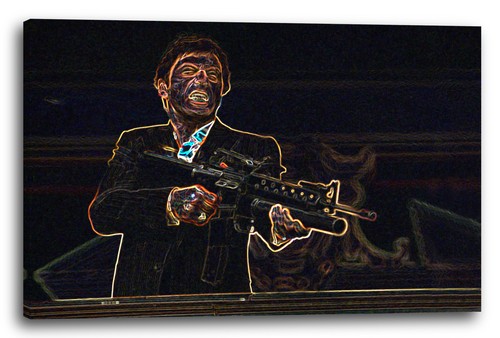 Lein wand bild scarface tony - lein-wand-bild,