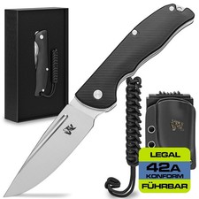 Gebraucht: Wolfgangs RAVUS Zweihandmesser Klappmesser D2-Stahl Kydex Holster