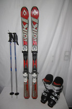VÖLKL " RACETIGER " SKI JUNIOR ALLROUND CARVER 120 CM + SKISCHUHE GR.: 38 IM SET