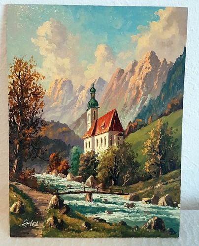 ölgemälde kirche st - ,