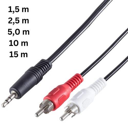 5mm klinke stecker 2x - 3,5mm,