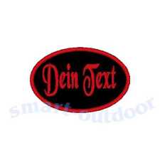 gestickter Patch Oval 9 x 6 cm