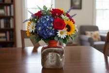 Vintage Keramik Vase Steuler Fat Lava 442/15 - 60/70er Jahre