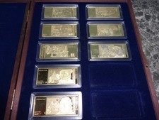 8 x D-Mark Barren vergoldet  5