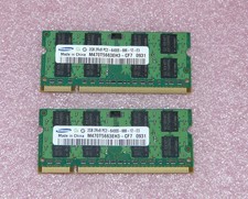 2x 2GB 2Rx8 DDR2-RAM 800MHz PC2-6400S-666-12-E3 Samsung Notebook Arbeitsspeicher