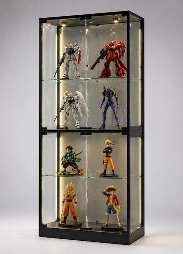 Glasvitrine mit beleuchtung - glasvitrine,