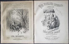 Friedrich ZIKOFF: Schlittenfahrt-Polka op. 70 / Die fröhliche Spinnerin op. 24