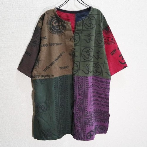 Asiatisches hemd patchwork - hemd,