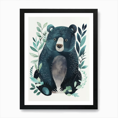 Bär wald kunstdruck - wald,