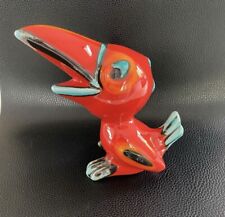 70er Jahre Vintage Cortendorf Keramik Figur Vogel junger Rabe