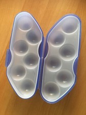 Transportbox, Eierbehälter, Eierbox Kolumbus für 6 Eier von Tupperware blau