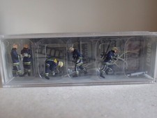 Preiser Feuerwehrmänner Einsatzkleidung Leiter Schlauch 10485 H0 1:87 OVP 5Fig