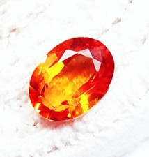 Oval Schliff Orange Saphir