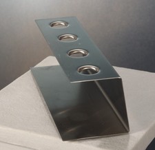 Edelstahl 4fach Eiswaffelhalter Eistütenständer Eiswaffelständer 4x 26mm top