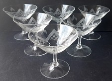 Art Deco Set 5 Likörgläser