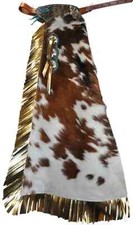 Rindsleder Rodeo Chaps Gold Fransen Western Cowboy Show Ausrüstung Ranch Wear