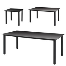 Gartentisch Glasplatte Alu