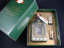 Holmegaard Weihnachtsflasche / Christmas Bottle  und Gläser 1993,  Neu, OVP