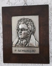 Schubert altes metallrelief - f.,