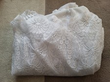 Alte Gardine Store zum Basteln Patchwork Verschneiden 1,80 x 2,25m Blumenmuster