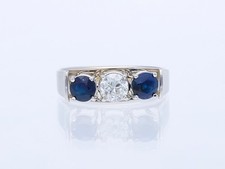 Ring Diamant Saphire 1,50 ct. 750 Gold 18 Karat Wert: 5.000 EUR Deta Schmuck