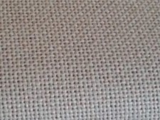 1 Rest Zählstoff, Stickstoff Kreuzstich Hardanger dunkel beige, hell braun