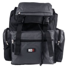 Mens boys black grey backpack - black/grey,