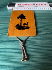 Wand Deko Holz Scherenschnitt*Reh* C. H. Walther *Karl-Marx-Stadt* DDR Ostalgie