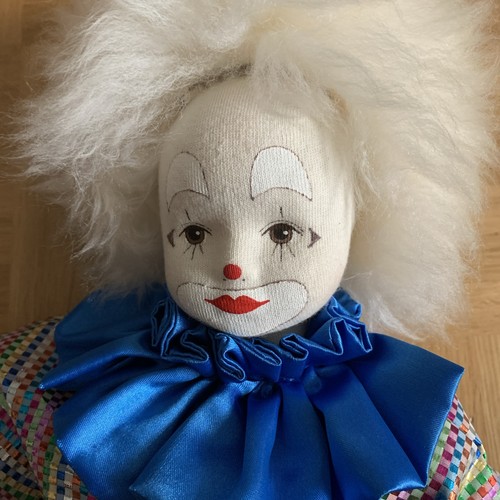 Stoffpuppe harlekin clown - stoffpuppe,, harlekin,