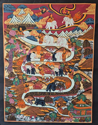 Thangka way nirvana - thangka, ~